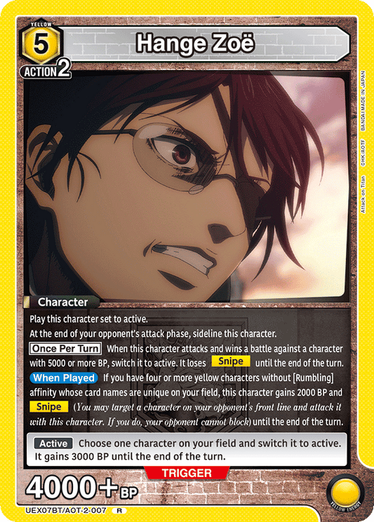 Hange Zoë (Character) (UEX07BT/AOT-2-007) (R)