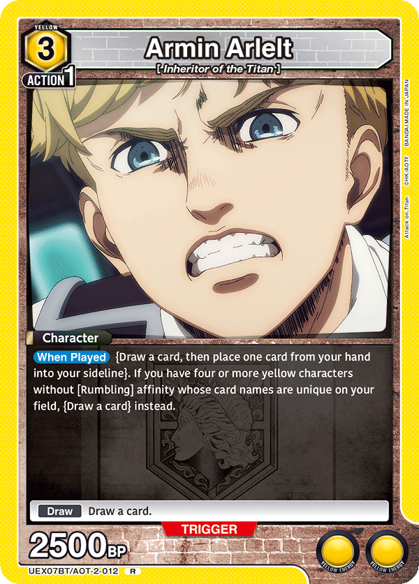 Armin Arlelt (Character) (UEX07BT/AOT-2-012) (R)