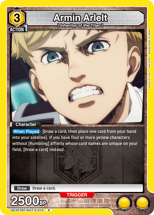 Armin Arlelt (Character) (UEX07BT/AOT-2-012) (R)