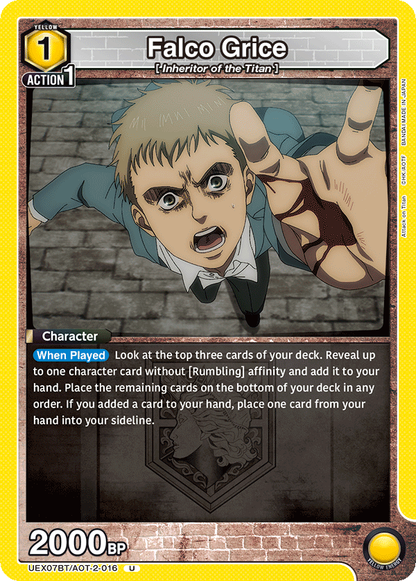 Falco Grice (Character) (UEX07BT/AOT-2-016) (UC)