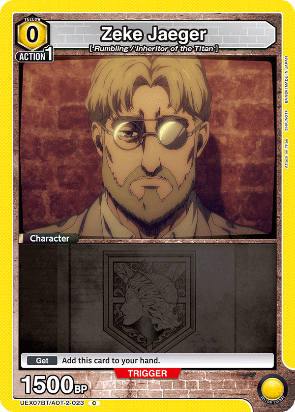 Zeke Jaeger (Character) (UEX07BT/AOT-2-023) (C) (Box Topper Foil)