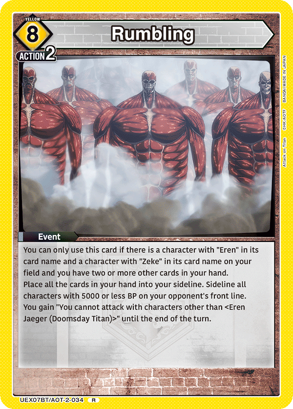 Rumbling (Event) (UEX07BT/AOT-2-034) (R)