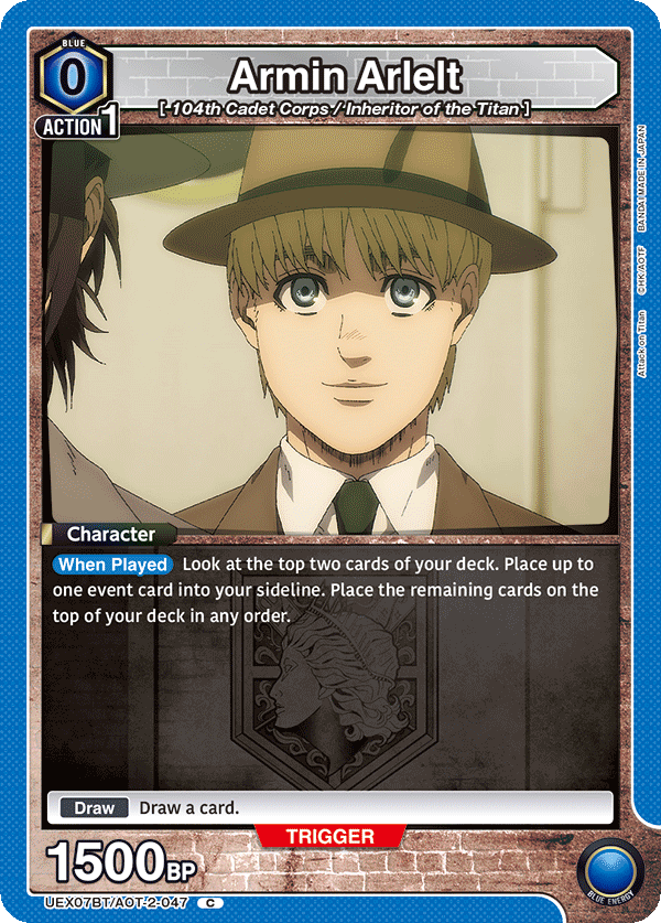 Armin Arlelt (Character) (UEX07BT/AOT-2-047) (C)