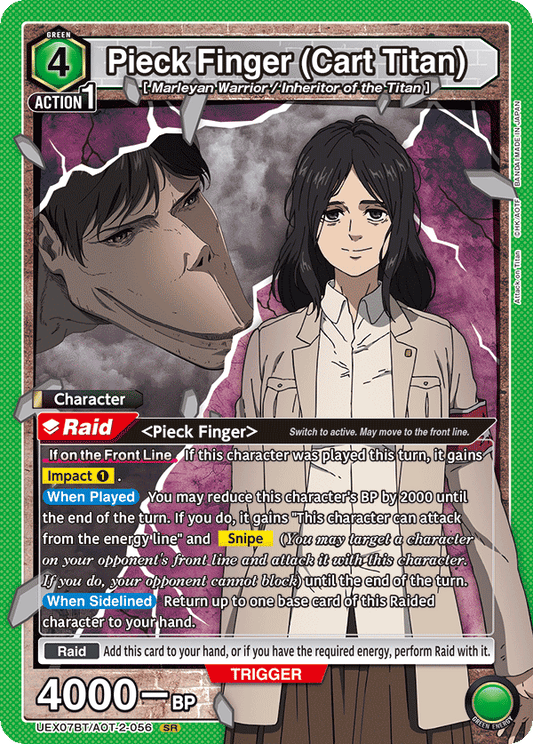 Pieck Finger (Cart Titan) (Character) (UEX07BT/AOT-2-056) (SR)