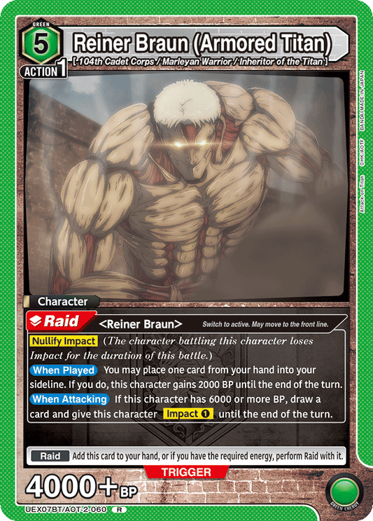 Reiner Braun (Armored Titan) (Character) (UEX07BT/AOT-2-060) (R)