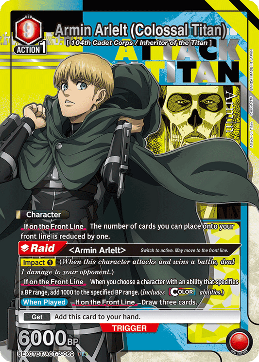 Armin Arlelt (Colossal Titan) (Character) (UEX07BT/AOT-2-069) (UC*) (Alternate Art)