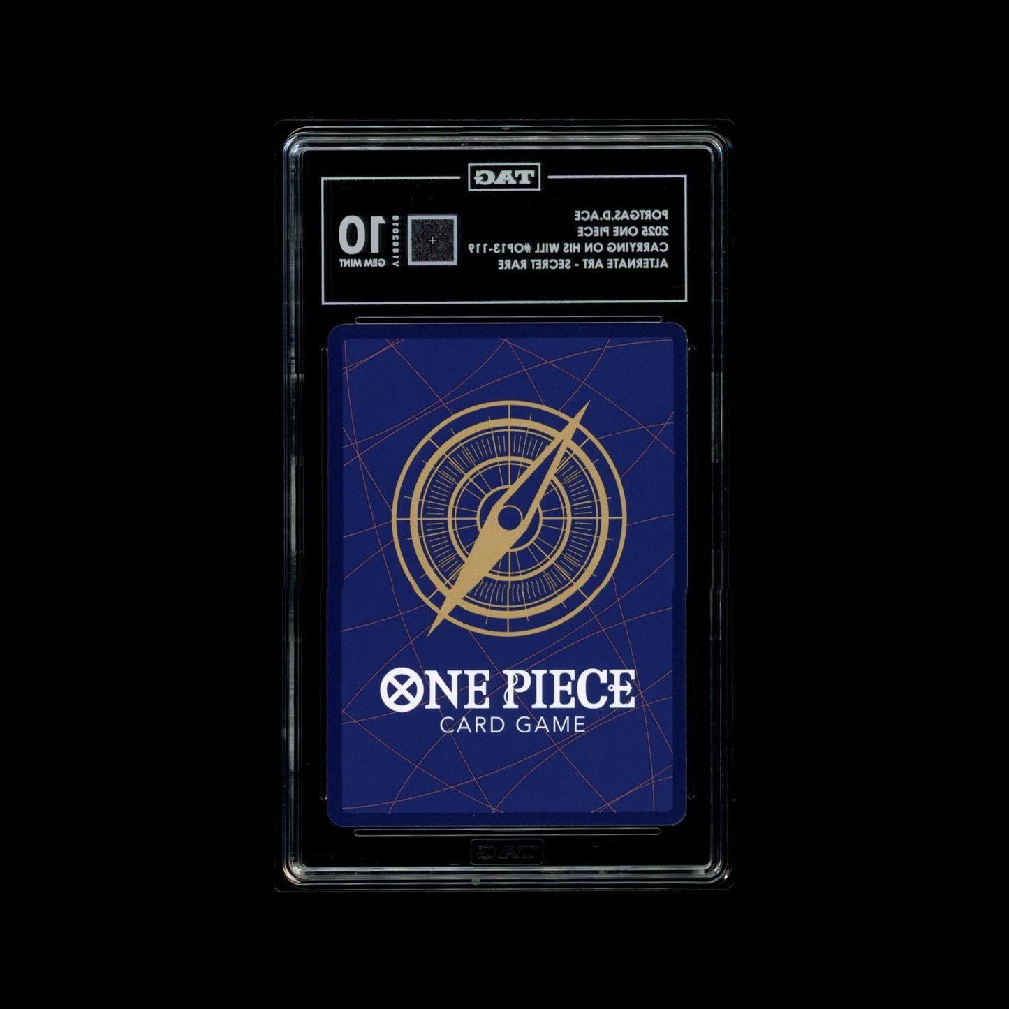 Portgas D Ace Alternate Art (OP13-119) Tag 10 (Gem Mint)