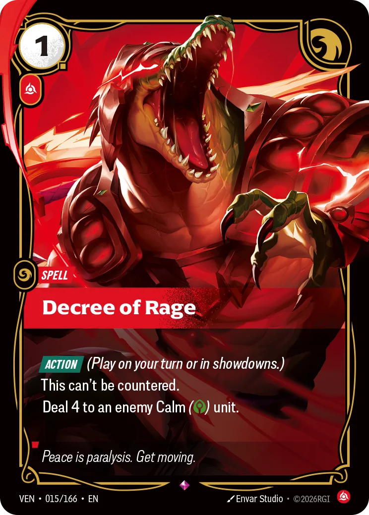 Decree of Rage (Spell) (VEN-015/166) (R)