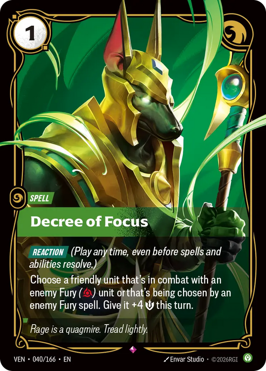 Decree of Focus (Spell) (VEN-040/166) (R)