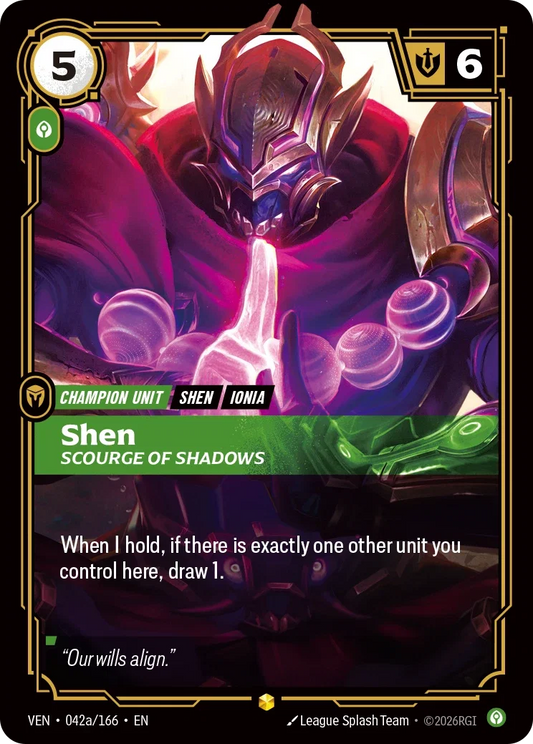 Shen, Scourge of Shadows (Unit) (VEN-042a/166) (R) (Alternate Art)