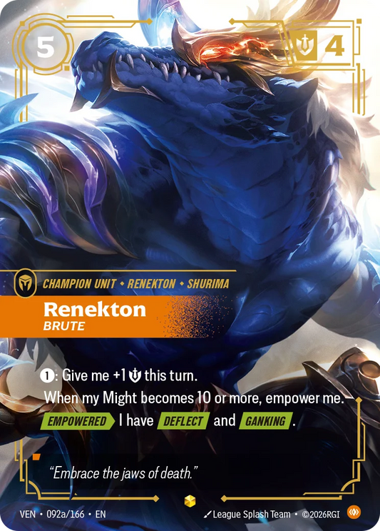 Renekton, Brute (Unit) (VEN-092a/166) (E) (Alternate Art)