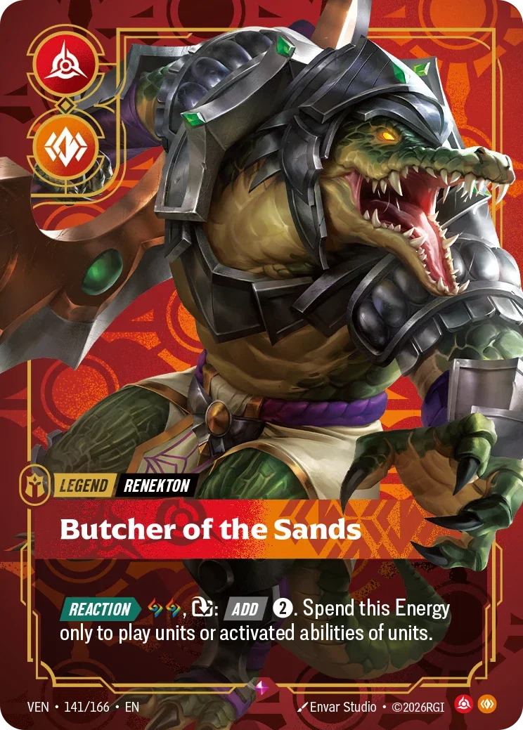 Renekton, Butcher of the Sands (Legend) (VEN-141/166) (R)