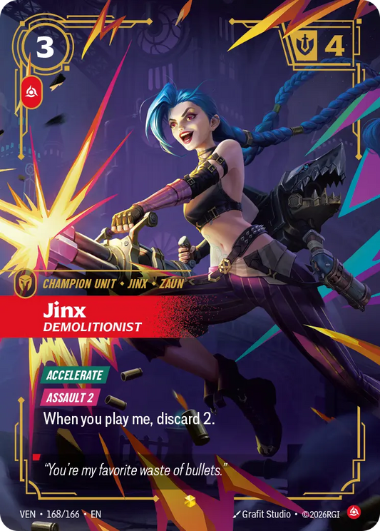 Jinx, Demolitionist (Unit) (VEN-168/166) (R) (Overnumbered)