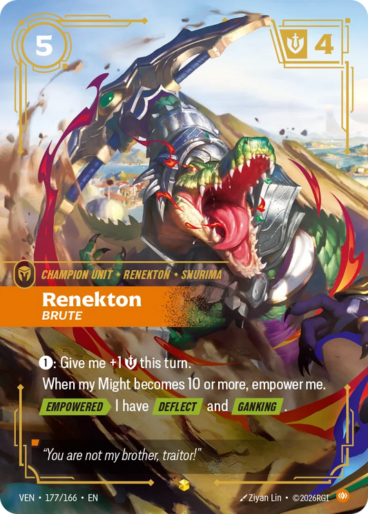 Renekton, Brute (Unit) (VEN-177/166) (E) (Overnumbered)