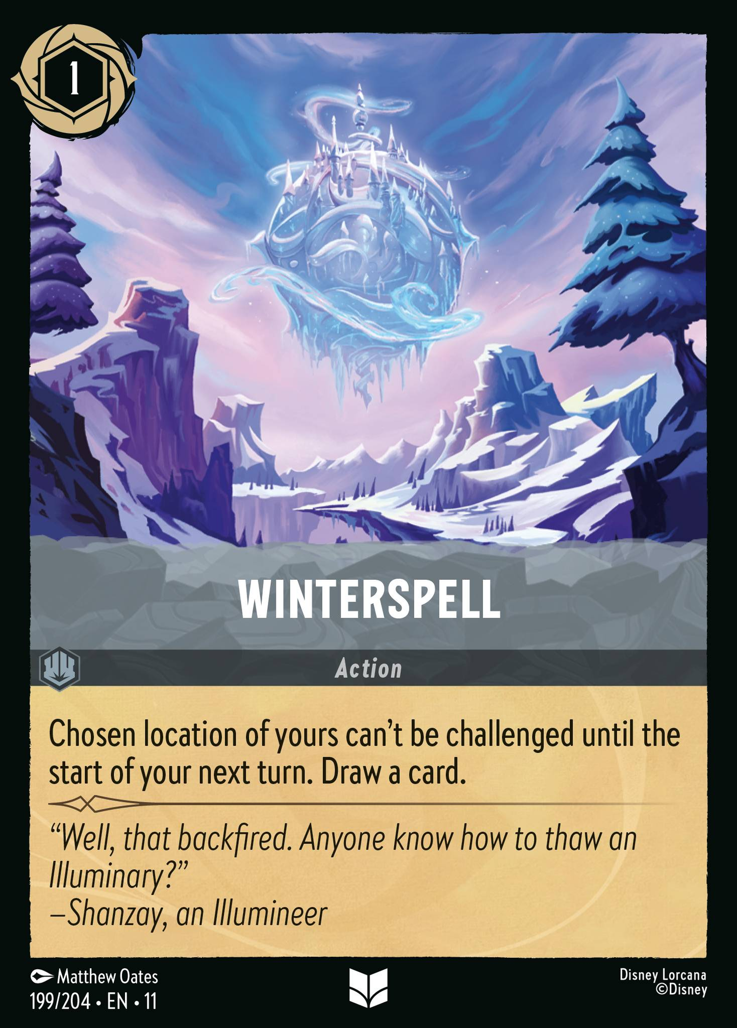 Winter Spell (Action)(199/204 EN 11) (U)