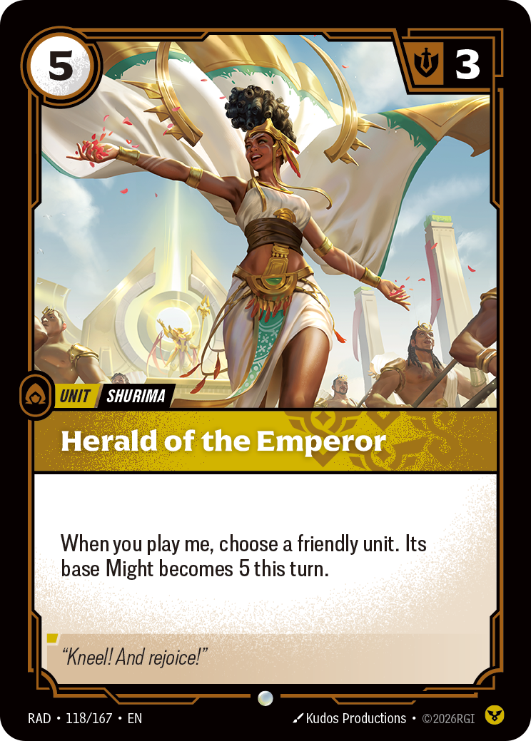Herald of the Emperor (Unit) (RAD-118/167) (Common)