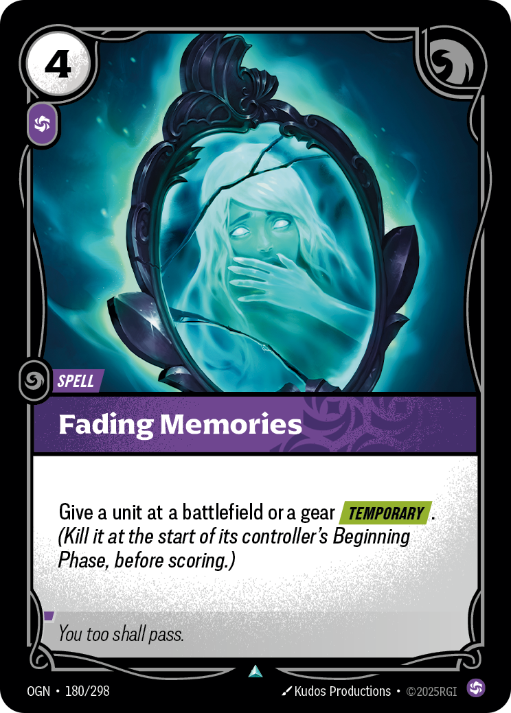Fading Memories (Spell) (OGN-180/298) (Uncommon)
