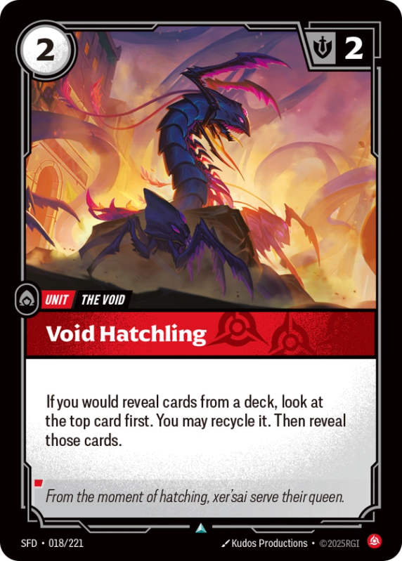Void Hatchling (Unit) (SFD-018/221) (UnCommon)