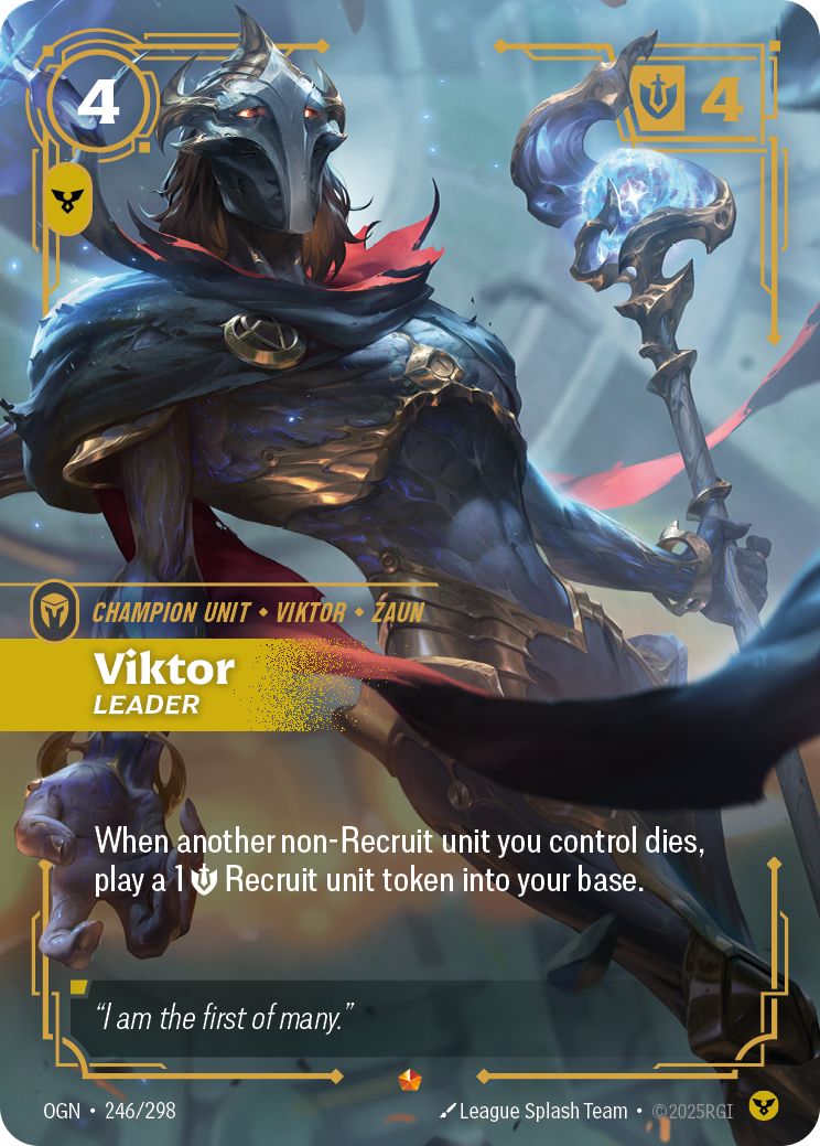 Viktor, Leader (Champion Unit) (OGN-246/298) (Epic)