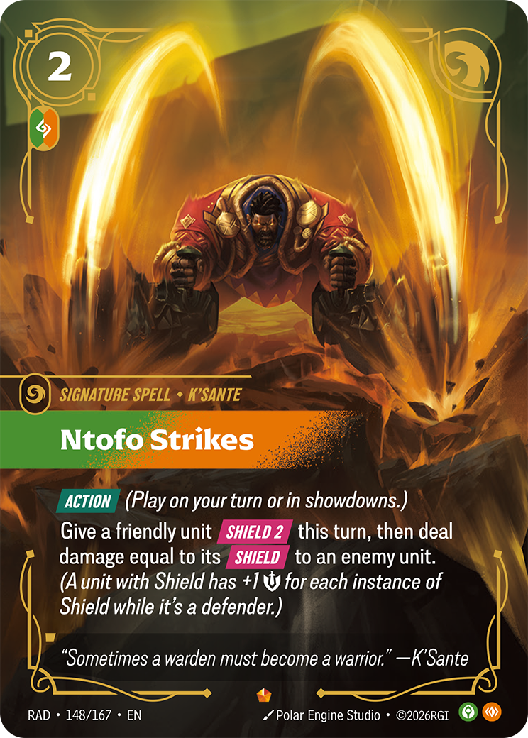 Ntofo Strikes (Spell) (RAD-148/167) (Epic)