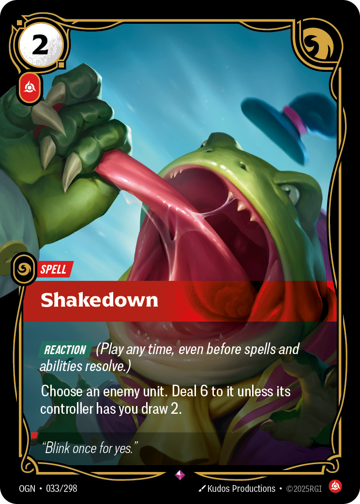 Shakedown (Spell) (OGN-033/298) (Rare)