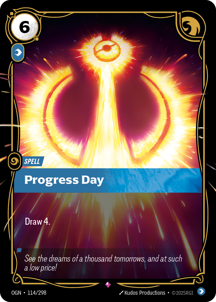 Progress Day (Spell) (OGN-114/298) (Rare)
