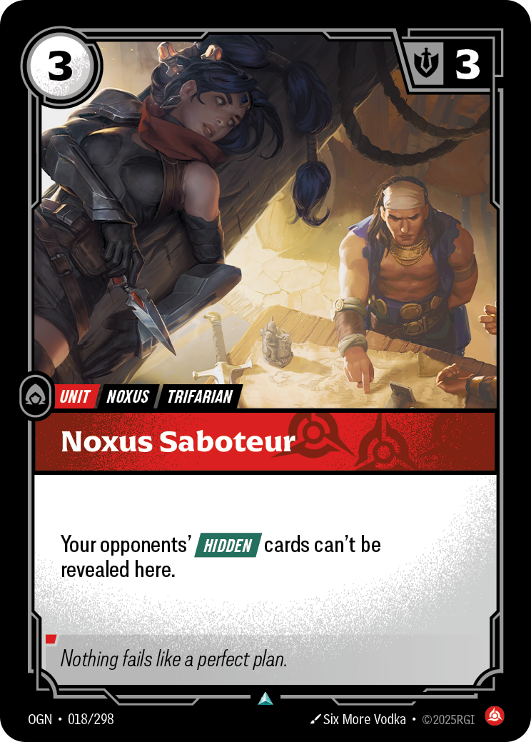 Noxus Saboteur (Unit) (OGN-018/298) (Uncommon)