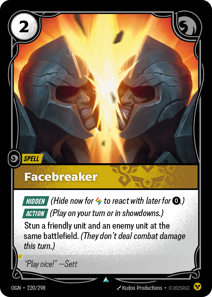 Facebreaker (Spell) (OGN-220/298) (Uncommon)