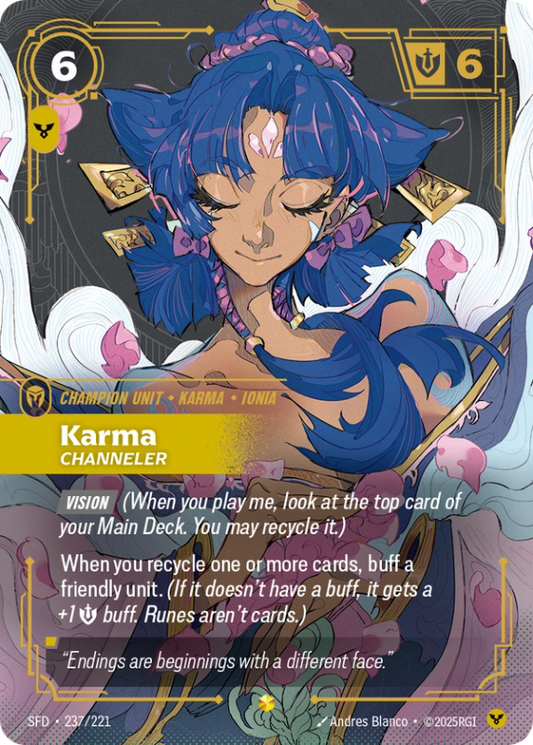 Karma Channeler (Champion Unit) (SFD-237/221) (Showcase)