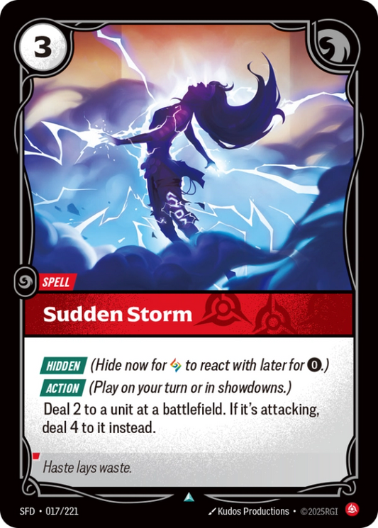 Sudden Storm (Spell) (SFD-017/221) (UnCommon)
