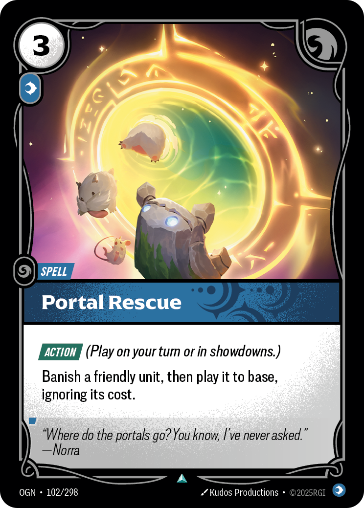 Portal Rescue (Spell) (OGN-102/298) (Uncommon)