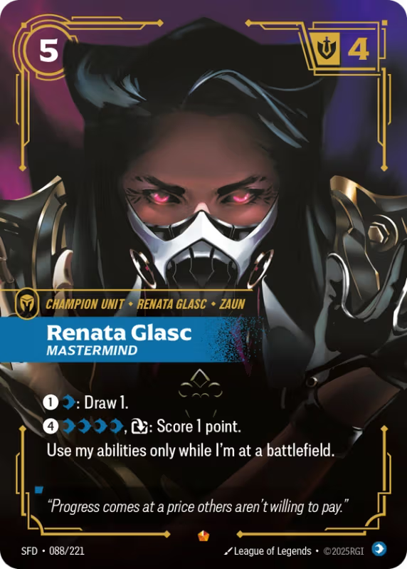 Renata Glasc, Mastermind (Champion Unit) (SFD-088/221) (Epic)