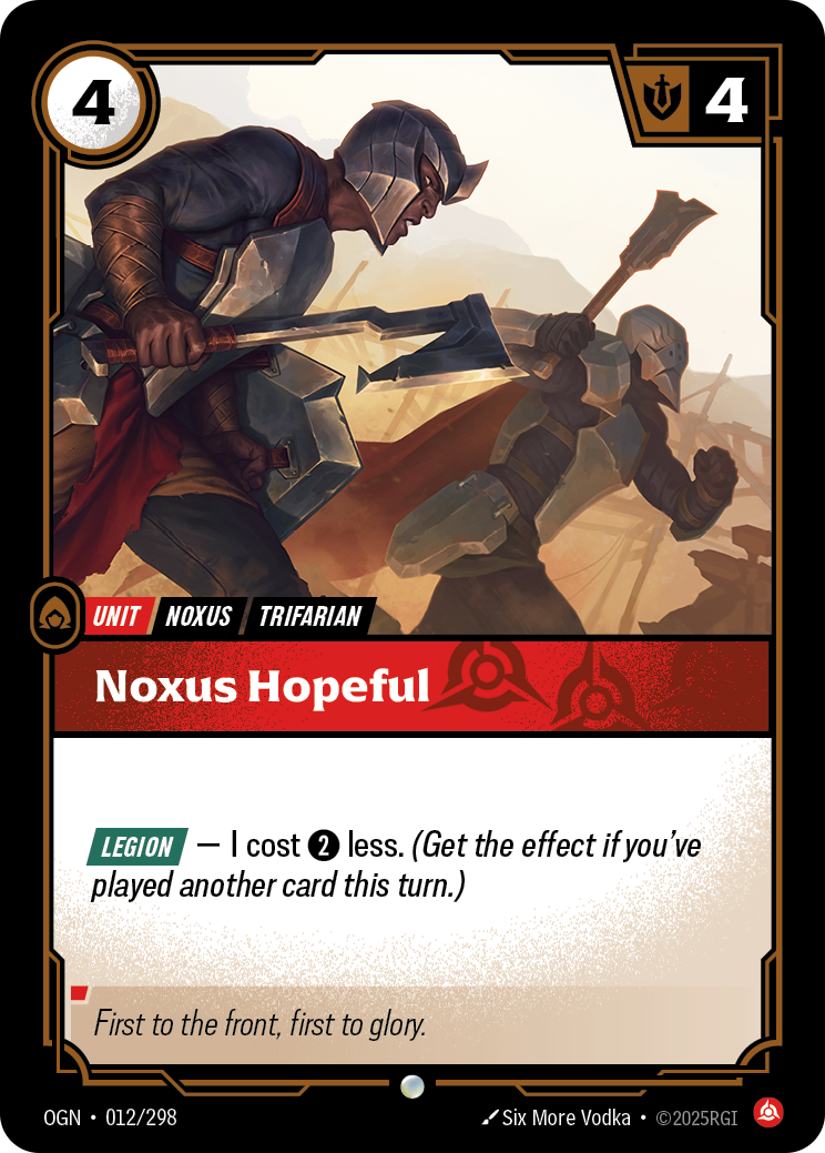 Noxus Hopeful (Unit) (OGN-012/298) (Common)