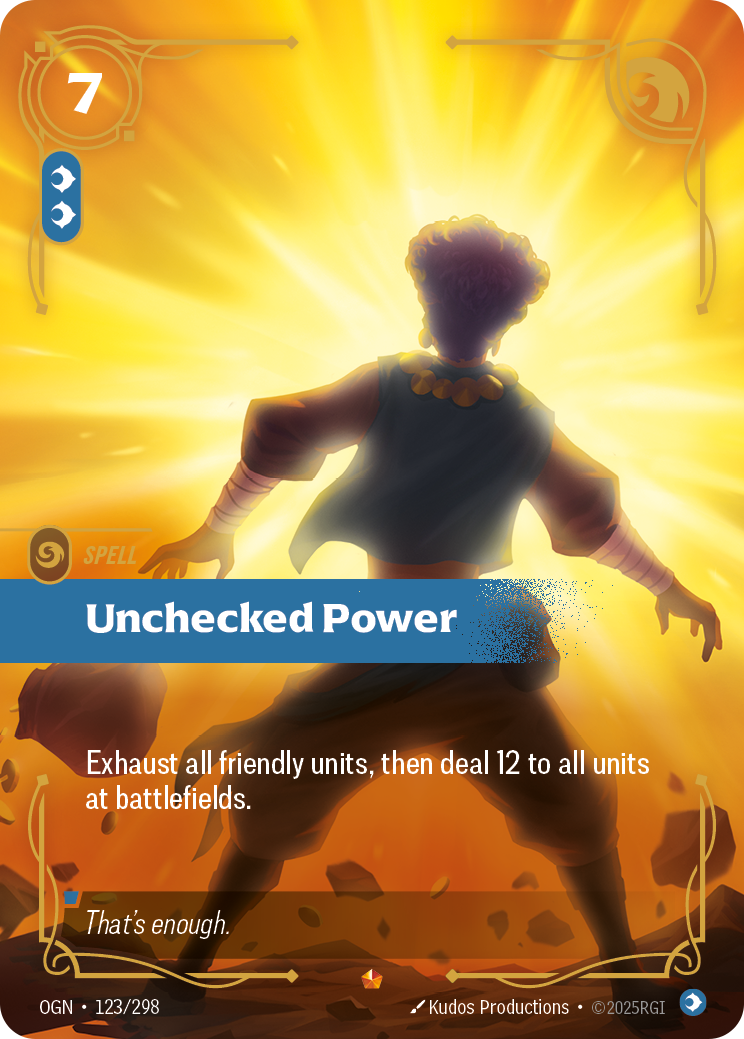 Unchecked Power (Spell) (OGN-123/298) (Epic)