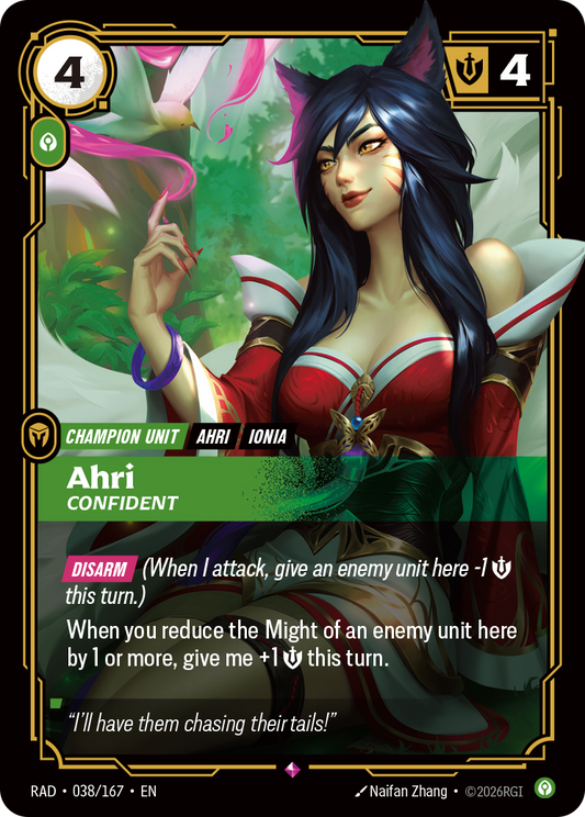Ahri, Confident (Unit) (RAD-038/167) (Rare)