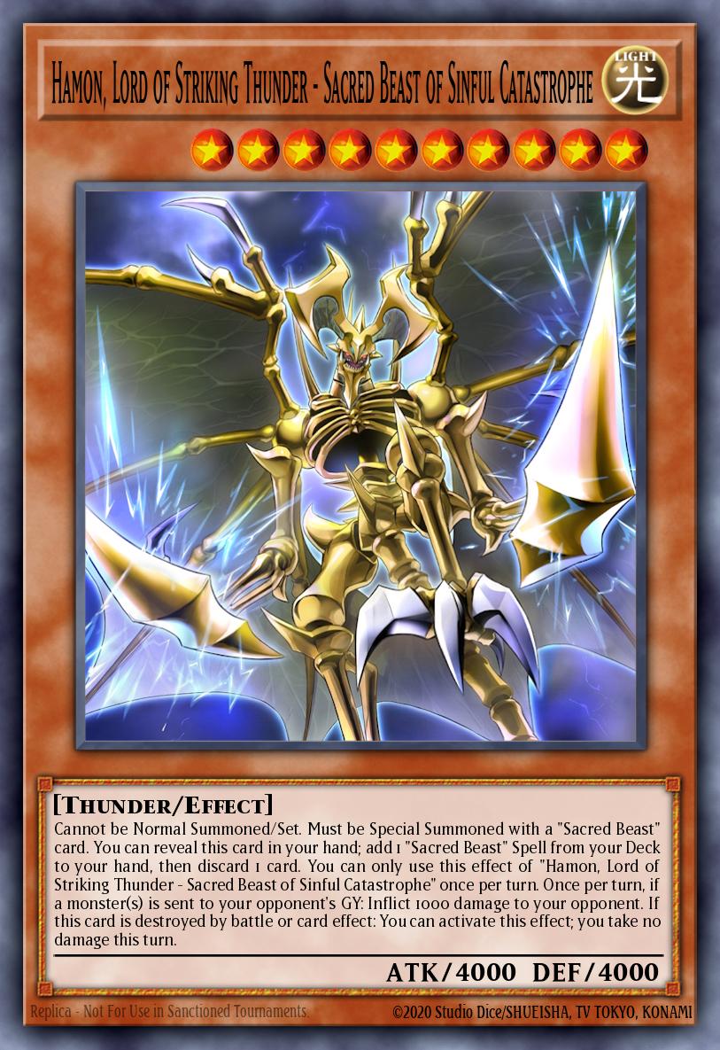 Calamity of the Sacred Beasts - Hamon, Lord of Striking Thunder (Monster) (CORI-EN006)