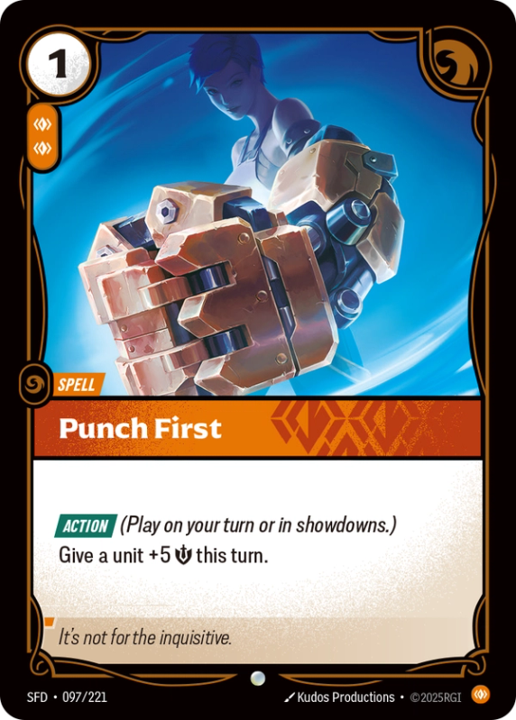 Punch First (Spell) (SFD-097/221) (Common)