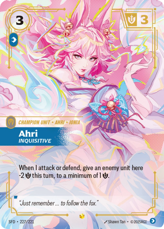 Ahri Inquisitive (Champion Unit) (SFD-227/221) (Showcase)