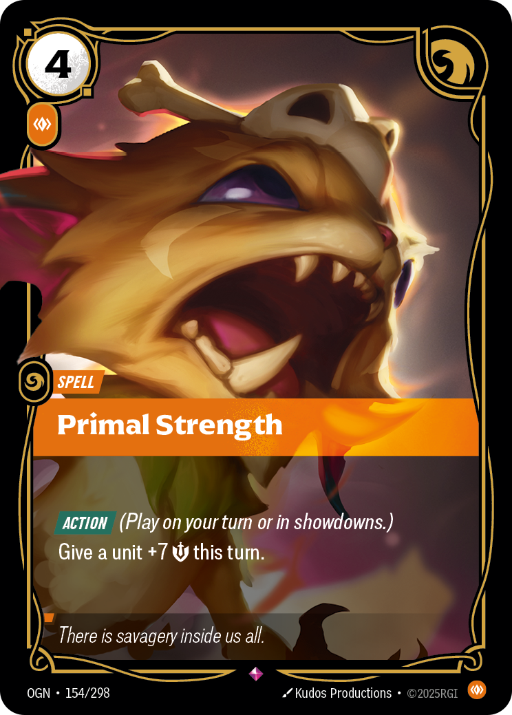 Primal Strength (Spell) (OGN-154/298) (Rare)