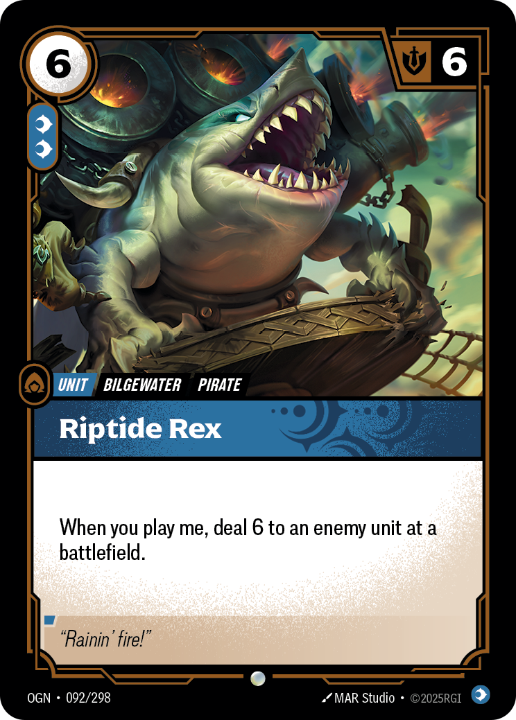 Riptide Rex (Unit) (OGN-092/298) (Common)
