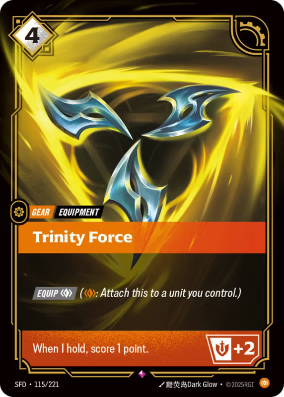 Trinity Force (Gear) (SFD-115/221) (Rare)
