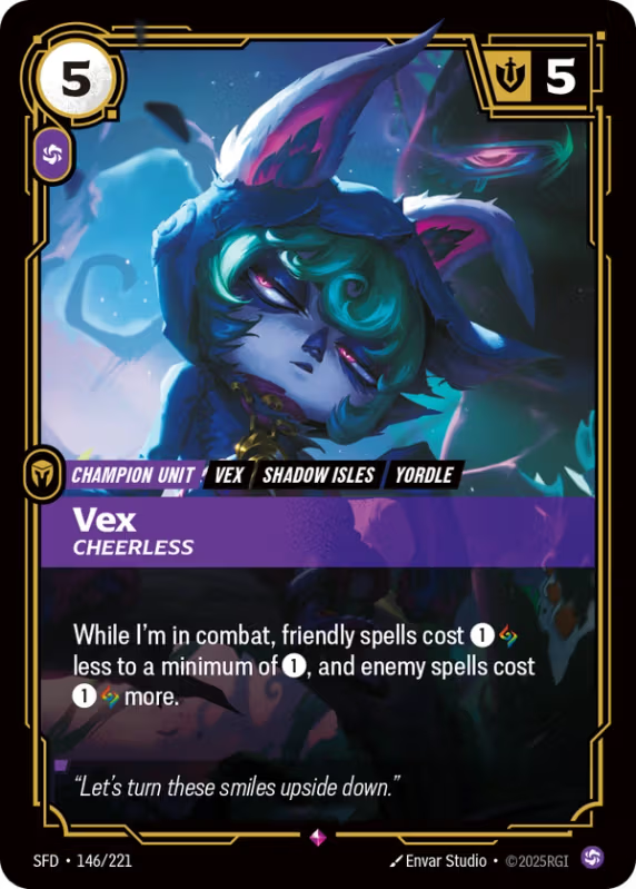Vex, Cheerless (Champion Unit) (SFD-146/221) (Rare)
