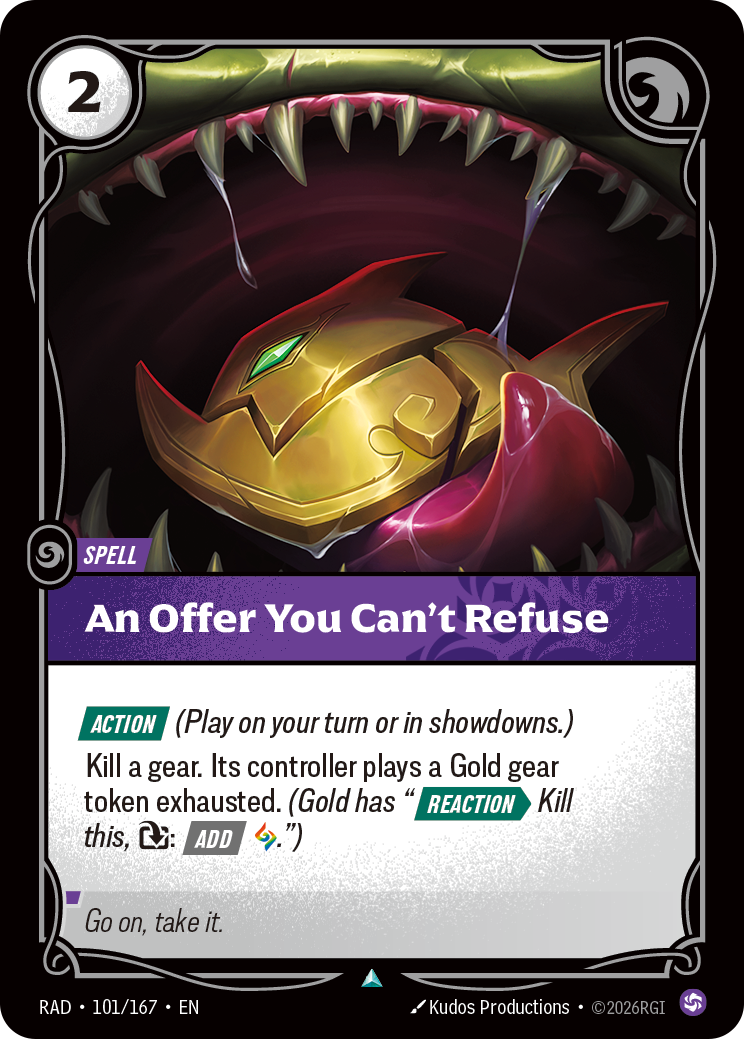 An Offer You Can't Refuse (Spell) (RAD-101/167) (Uncommon)