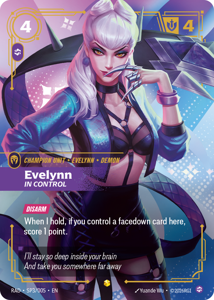 Evelynn, In Control (Unit) (RAD-SP3/005) (Showcase) (Alternate Art - Special)