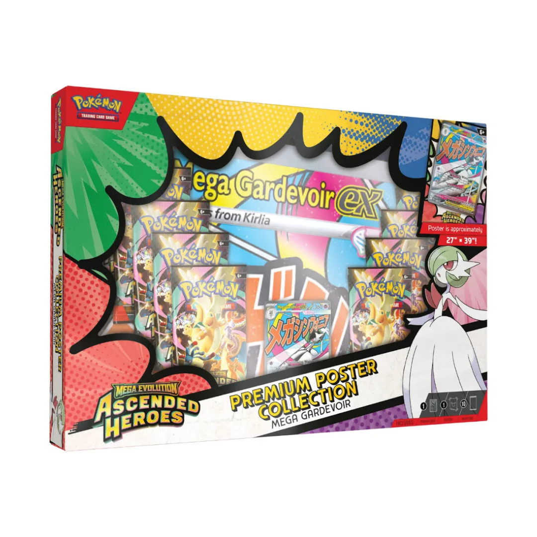 Pokemon Mega Evolution Ascended Heroes Mega Gardevoir Premium Poster Collection