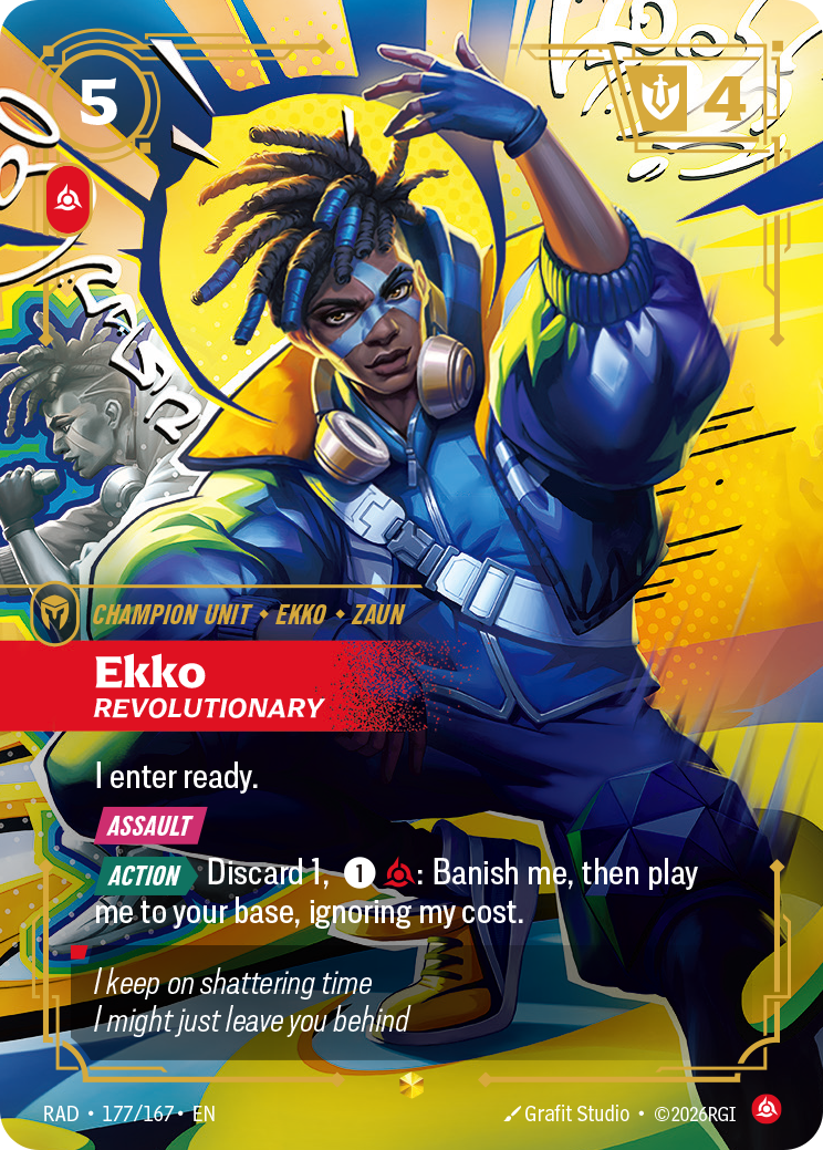 Ekko, Revolutionary (Unit) (RAD-177/167) (Showcase) (Alternate Art - Overnumbered)