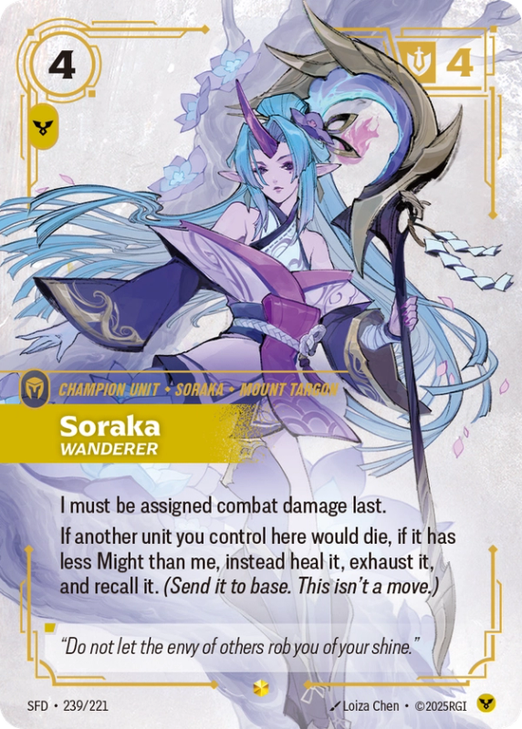 Soraka Wanderer (Champion Unit) (SFD-239/221) (Showcase)