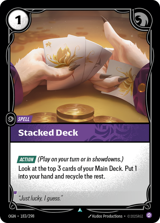 Stacked Deck (Spell) (OGN-183/298) (Uncommon)
