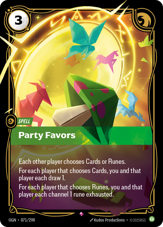 Party Favors (Spell) (OGN-071/298) (Rare)
