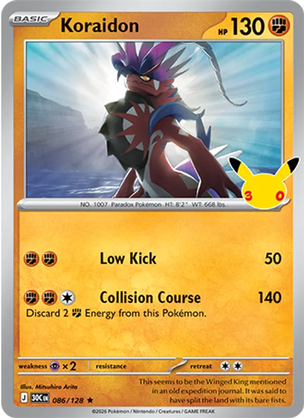 Koraidon (Basic Pokémon) (30C-086/128) (Rare)